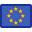 Flag of the European Union to select currency Euro